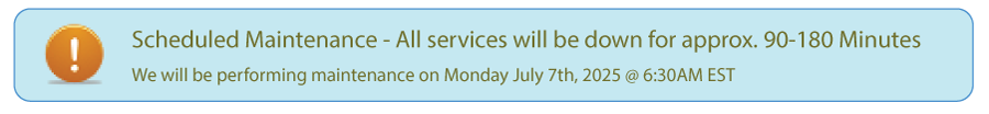 Scheduled Maintenance